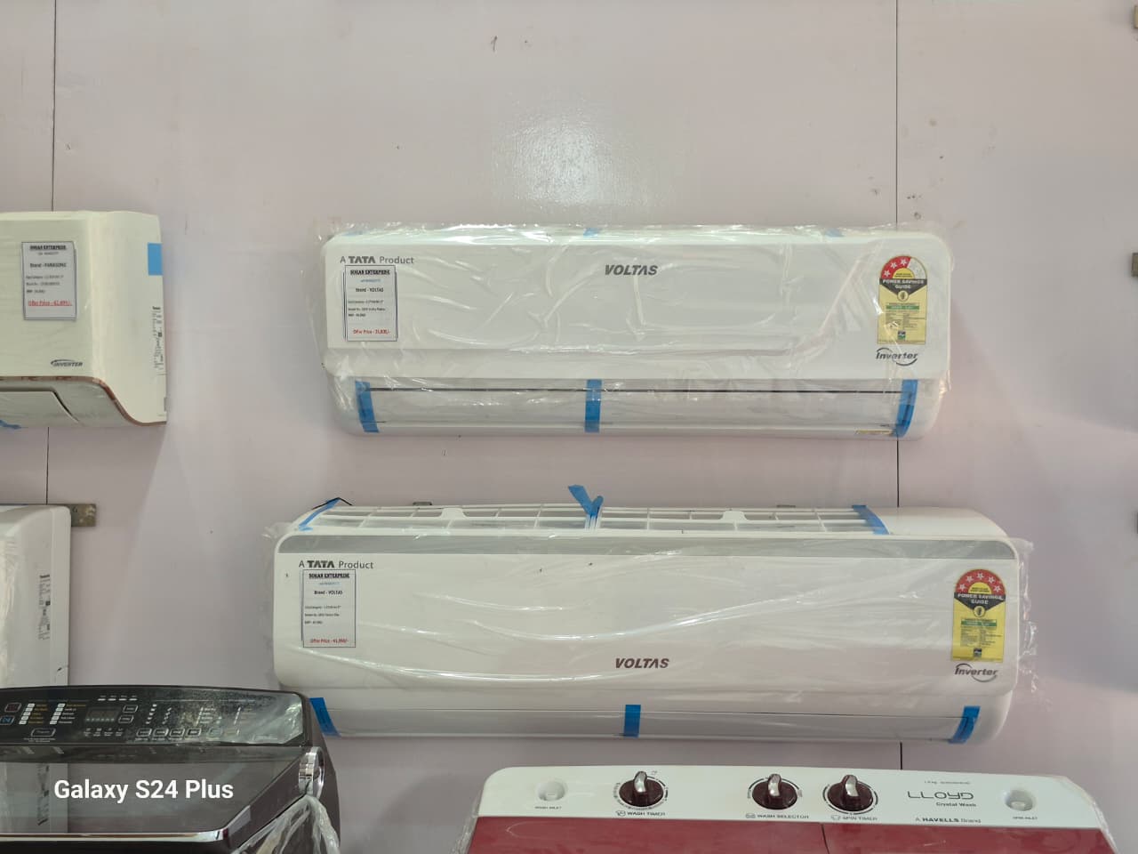 A selection of AC units and appliances.